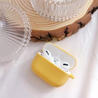 China For earbuds colorful soft silicone case for airpods pro with hooker earphone cover protective case for sale