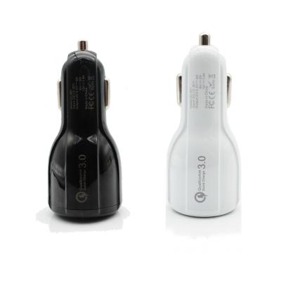 China Mobile Phone Usb Car Quick Charge 3.0 For Mobile Phone Dual Usb Mini Usb Car Charger Fast Charging Adapter Car Charger for sale