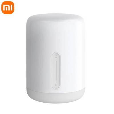 China Modern Original Xiaomi Smart Home Color Led Bedside Lamp 2 Wifi Connection MI App Voice Control Touch Screen Changing Lamp for sale