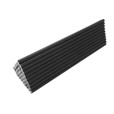 China Disposable Hot Selling Amazon Color Straw Drinking Biodegradable Paper Straws Top Selling Pure Black Size for sale