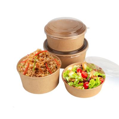 China Recycled High Materials Strong Pla Lid Bowl Eco Friendly Disposable Salad To Go for sale