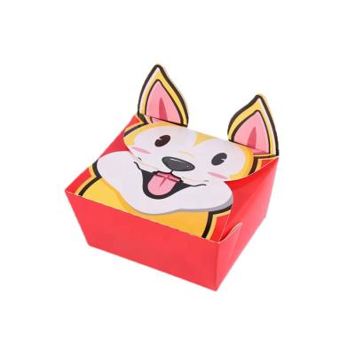 China Recycled Materials KFC Food Grade Cardboard 3D Foldable Custom Form Printing Paper Boxes For Carnivals Fair for sale