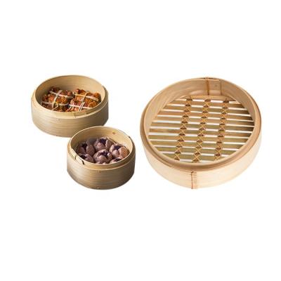 China Viable Natural Glue Free Organizer Kitchen Bamboo Dumpling Bamboo Steamer for sale