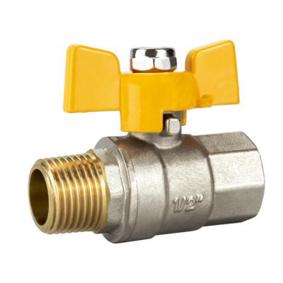 China TMOK GAS Valves 4min TK261-T Copper Variety Copper Ball Handle Ball Valve For Kitchen for sale