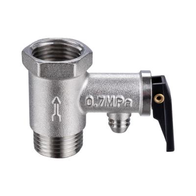 China TMOK TK-902 General Safety Valve 1/2 Inch BSP FM Thread 0.7Mpa Silver Safety Valve With Fixed Handle for sale