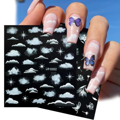 China 3d Nail Art DIY Decoration 5D Nail Sticker Rose Engraved Design Transfer Decals Slider Wraps Blank Nail Art DIY Sticker Decal for sale