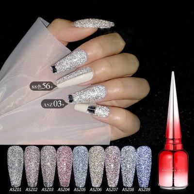 China 2021 DIY manicure nail ibdgel disco gel new arrival super shiny glitter nail gel polish OEM flash for nail art for sale