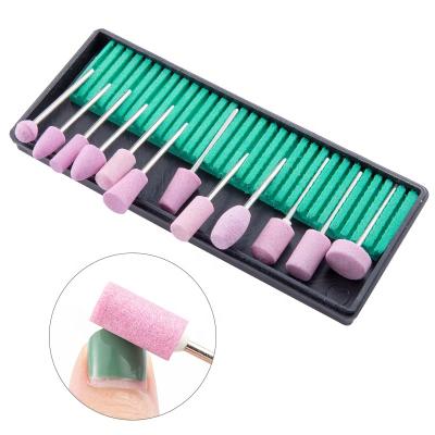 China Ceramic Electric Stainless Steel Machine Nail File Drill Kits Grinding Pen Shape Polisher Professional Pedicure Nail Drill Bit for sale