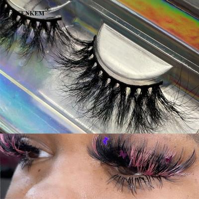 China Strip Color 3d False Eyelash Multi Colored Lashes Synthetic Fiber Long Full Natural Colored Eyelashes for sale