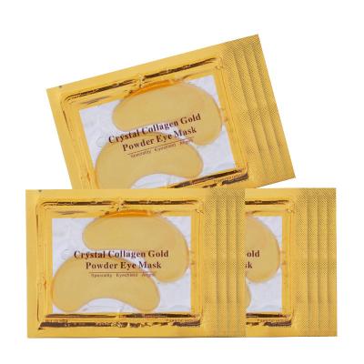 China Anti-wrinkle 24K collagen gold eye mask desalt fine lines to remove eye bags to remove dark circles production maker for sale