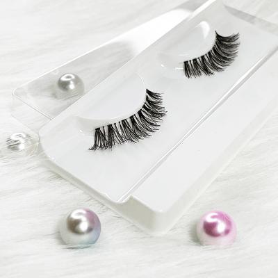 China Wholesale Natural Reusable Human Eyelashes 100% Human Hair Eyelashes Natural Eyelashes for sale