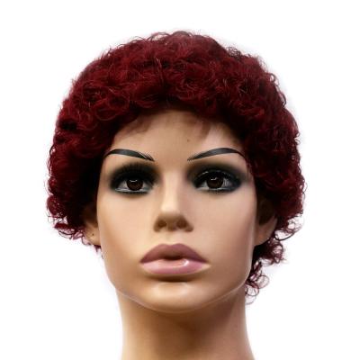 China Cheap Straight Unprocessed Body Wave Smooth Shiny No Lace 100% Glue Less Straight Fringe Bob Wig With Bangs Machine Bob Wig for sale