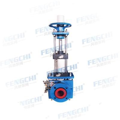 China Mining And Metallurgy Pneumatic Pinch Valve DN50 With Handwheel for sale