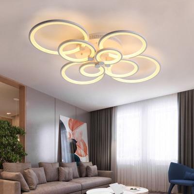 China Modern 4 Circle LED Flush Mount Ceiling Light Modern Light for sale