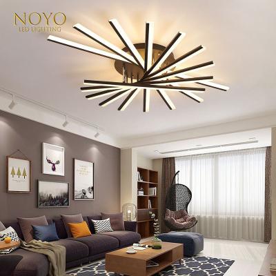 China Modern Tube Metal Flow Mount Lights Abstract LED Ceiling Light for sale