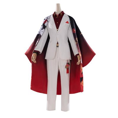 China vtuber virtual cosplay costume polyester YouTuber Luxiem idol Vox Akuma virtual cosplay gear including haori and costume for sale