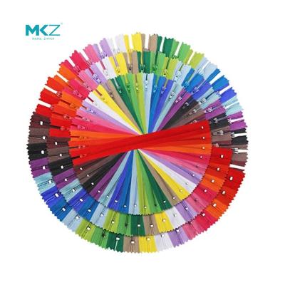 China Durable Different Size And Color MKZ Heavy Duty Nylon Zipper By Roll Customized Length for sale