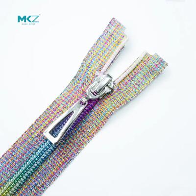 China MKZ Customization 3# Color Viable Nylon Zipper Open Nylon Zipper Slider For Clothing Zippers Nylon for sale