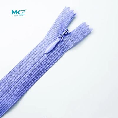 China Manufacturer Supply 3# High Quality MKZ Invisible Fabric Edge Invisible Zipper Zipper For Clothing for sale