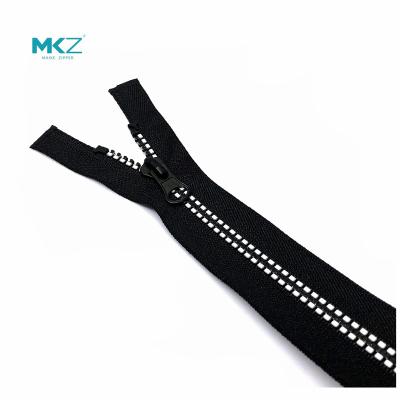 China MKZ 5#8# Resin Viable Zipper Clothing Ski Suit Tent Zipper Manufacturer Direct Customization for sale