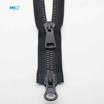 China High Quality Double Sliders MKZ 3# 5# Double Sliders Two Way Zipper Separator Long Chain Zipper for sale