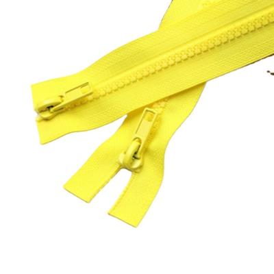 China Viable wholesales custom open end plastic resin vislon narrow zipper for sale