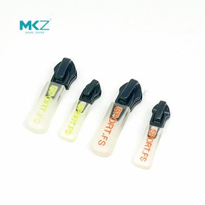 China Other Soft LOGO Rubber Silicone Zipper Puller Custom Plastic Slider Latest Design For Garment for sale