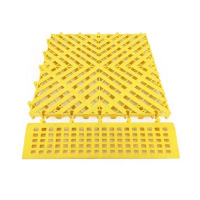 China PP Wholesales Eco - Friendly PP Plastic Rubber Removable Pool Flooring Grating Grid Drains Mats Molding for sale