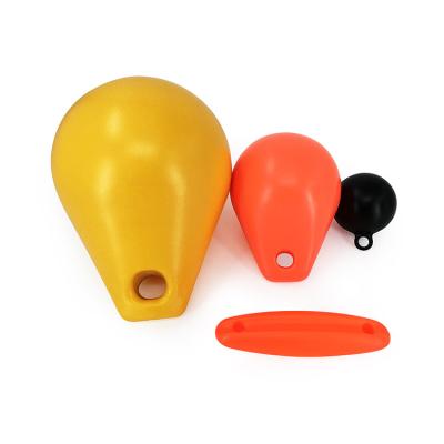 China Customized Plastic Blow Molding Balls Marine Buoy Fishing Floats Net Light Center Hole In Fishing Industry for sale