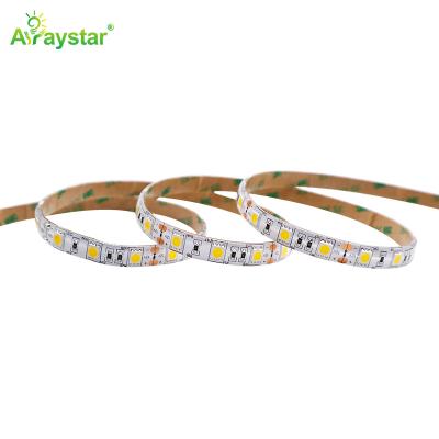 China Hotel Factory Price Good Quality PU Stick 5050 Waterproof White LED Strip 14.4W/m 60 LEDs/m 12V 24V 5050 LED Strip Light Warm White for sale