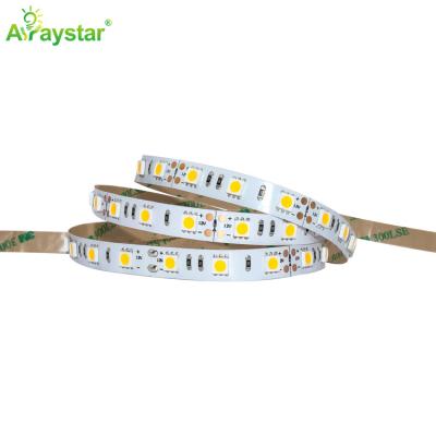 China High brightness DC12V 24V 60LEDs/m smd 5050 white warm white single color LANDSCAPE 5050 flexible led strip light for sale