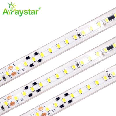 China LANDSCAPE Factory Price 220V LED Strip Plug & Play 2835 SMD 50M Waterproof No Voltage Drop High Voltage LED Strip Light Outdoor Use for sale