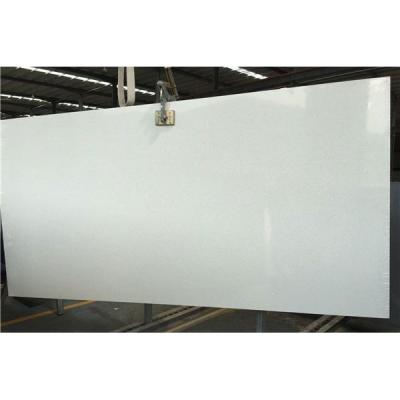 China Large Modern Artificial White Crystal Quartz Slab Sparkle Stone Slabs for sale