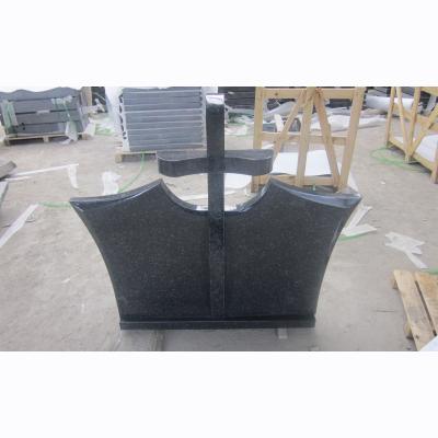 China China BDQ Modern Cheap Black Granite Monument Cross Headstones For Babies for sale