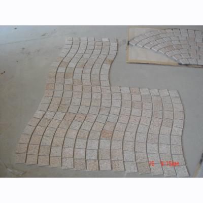 China Modern Names of Cobblestones on Net Granite Paving Portugal for sale