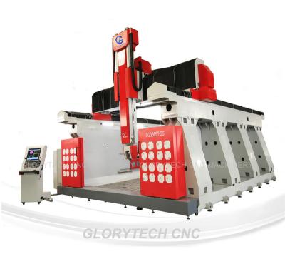 China 3500*6500*2200mm Large 3D 4D 5D 6D 7D Wooden Foam Fiberglass Aluminum EPO Molds Model Making 5 Axis CNC Router Machine for sale