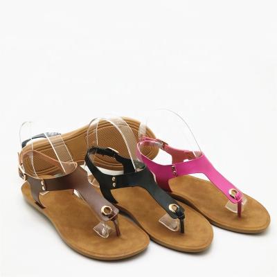 China Retail High Quality Flat Ladies New Toe Fancy Sandals for sale