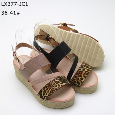 China Fashion Vacation Style Lady Wedge High Heel Shoes Women For Female for sale