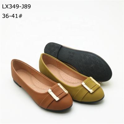 China New Sale Girls Candy Color Flat Hot Comfortable Ladies Flat Shoes Fashion Ladies Leather Ballet Flats for sale