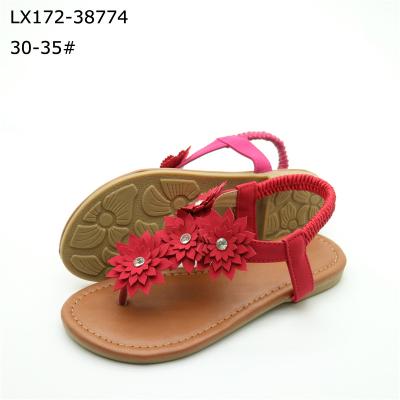 China Other Gorgeous Petal Strap Elastic Girls Kids Sandal for sale