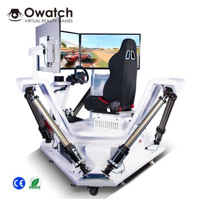 China Exciting Metal 360 Degree 6DOF F1 Racing Simulator Driving Simulator With 3 Screens for sale