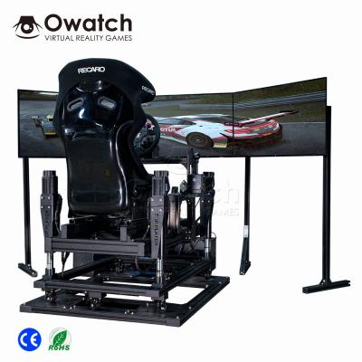 China Game Center Folding Game…etc. Racing Seat Gaming Chair Cockpit Chair Black Fabric Racing Simulator for sale