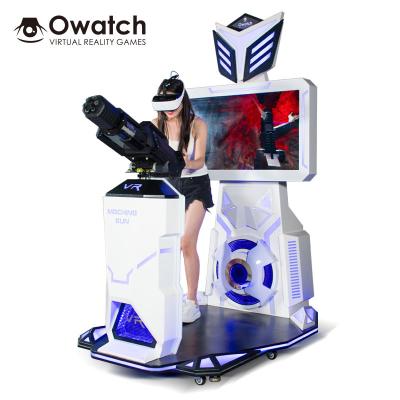 China Theme Park 9D VR Game Machine Gatling Gun Simulators Arcade Game Fighting Shooting Machine for sale