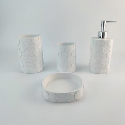 China Sustainable White Bathroom Accessories Home Decor Household Accessories for sale