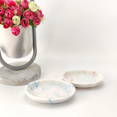 China Marbling Crystal Viable Luxury Sand Resin Bathroom Accessories Soap Rest RED WHITE BLUE SOAP DISH Washroom for sale