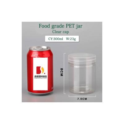 China 300ML Food Capacity Lid High Quality Plastic Transparent Food Moisture Proof Storage Tank for sale