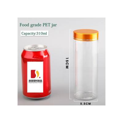 China High Quality Thin Honey Nut Storage Tank Food Direct Selling Capacity 310ML Transparent Jar for sale