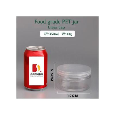 China High-end Transparent Food Accessories Wide-mouth Food Art Lid Storage Plastic Jars High Quality for sale