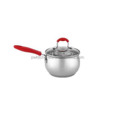 China Sustainable Hot Selling Customized Cooking Pots Set Wholesale Nonstick SUS304 Cookware Sets Milkpot Pan for sale