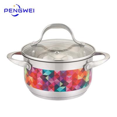 China Sustainable Chinese Manufacturers Stainless Steel Casserole With Double Ears Kitchen Accessories for sale